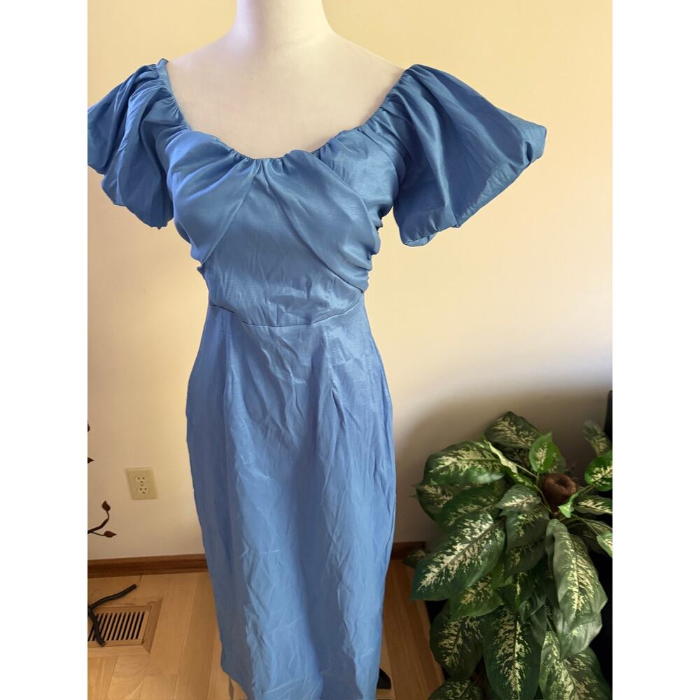 Abercrombie & Fitch Taffeta Off the Shoulder Dress - Picture 3 of 8